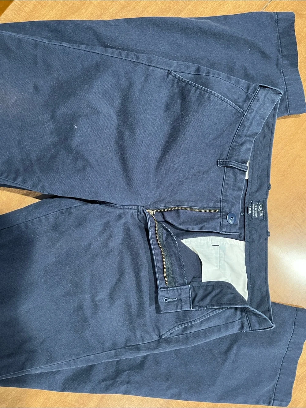 J. Crew Men’s Navy Straight-Fit Chinos